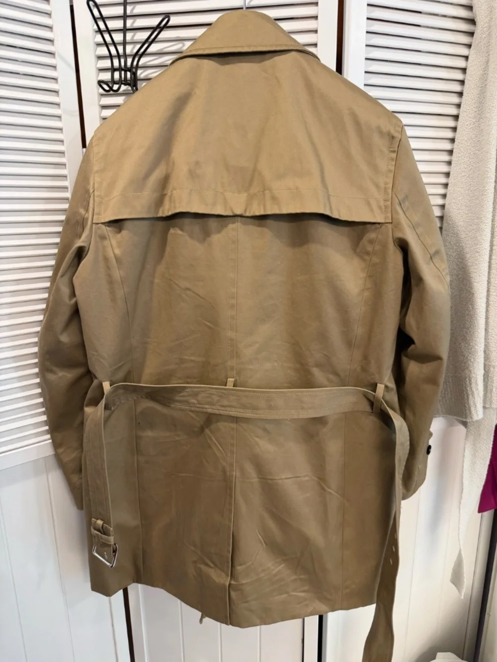 Men’s Banana Republic Trench Coat Cotton Shell, Removable Lining